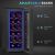 HOMCOM Termoelektromos Dupla Hűtőszekrény 12 Borosüveghez Üvegajtóval és LED Lámpával, 26,5x51,5x65 cm, Fekete 146587078