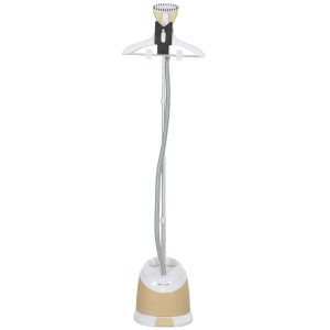 HOMCOM Aparat de Călcat Vertical cu Rezervor de Apă de 1,8l și Înălțime Reglabilă, 32x32x32 cm, Auriu 146604063 - Stații de aburi