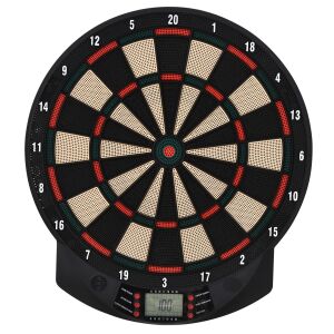 HOMCOM Elektronikus PP Darts Tábla 6 Darts-szal és Pontozótáblával, 44x39,5x2,2cm, Fekete 146604253 - Darts