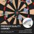 HOMCOM Elektronikus PP Darts Tábla 6 Darts-szal és Pontozótáblával, 44x39,5x2,2cm, Fekete 146604253