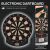 HOMCOM Elektronikus PP Darts Tábla 6 Darts-szal és Pontozótáblával, 44x39,5x2,2cm, Fekete 146604253
