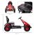 HOMCOM Pedálos Gokart 5-12 Éves Gyermekeknek, 121x58x61 cm, Piros 146605776