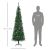 HOMCOM Albero di Natale Alto 195cm Realistico con Pigne Decorative e 556 Rami 146606084