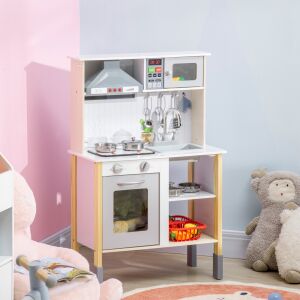 AIYAPLAY Cucina Giocattolo per Bambini 3-6 Anni ad Altezza Regolabile 146607741 - Babakonyha & Játékkonyha