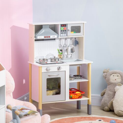 AIYAPLAY Cucina Giocattolo per Bambini 3-6 Anni ad Altezza Regolabile