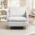 HOMCOM Modern Szövet Nappali Fotel Széles és Vastag Üléssel, Krémszínű 146608796