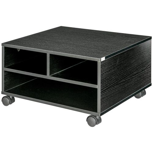 Homcom nyomtatószekrény kerekekkel és polcokkal