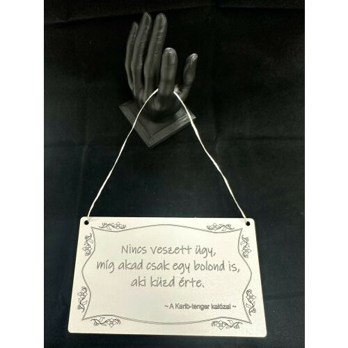 „Nincs veszett ügy...” – Motiváló idézetes tábla a kitartás jegyében 146610529