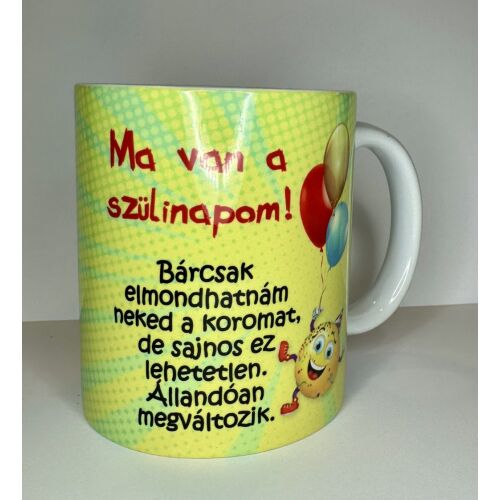 Vidám szülinapos bögre – 3 dl