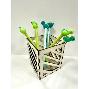 Geometria Harmóniája – Lézervágott fa ceruzatartó 146610564 - Irodai kiegészítő