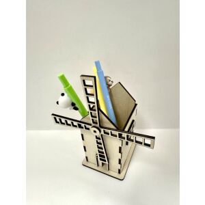 Szélmalom Varázsa – Lézervágott fa ceruzatartó 146610646 - Irodai kiegészítő