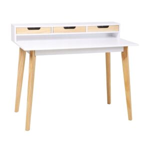 Moderner Schreibtisch Jumi 110x60x90/75 cm – Skandinavisches Design, Funktionalität und natürliche Eleganz 146610822 - Bürostuhl und Schreibtische