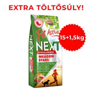 Akciós Túltöltött Panzi FitActive Next Meadow Stars Hypoallergenic Adult (nyúl,bárány,marha,rizs,alma) száraztáp felnőtt kutyák részére (15+1,5kg) 146611231 - Állattartás
