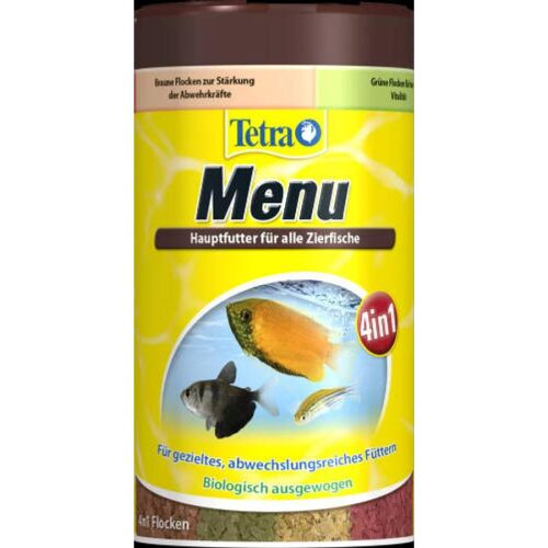 Tetra Menu - pehelytáp (4 féle) díszhalak részére (100ml/25g) 146611335