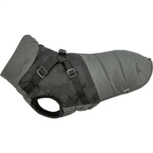 Trixie Coat Pontis with Harness - kabát hámmal (szürke, vízlepergető) kutyák részére (M) 45cm 146611363 - Kutyaruha