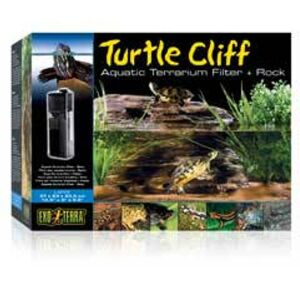 Exo-Terra Cliff Aquatic Terrarium Filter +Rock Large - Szűrő és pihenőhely teknősterráriumba (L) 146611662 - Hal- & Hüllőtartás