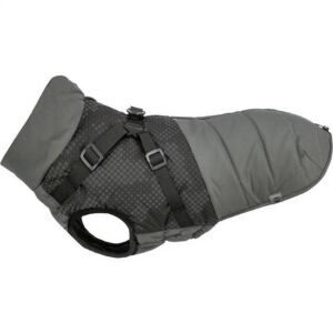 Trixie Coat Pontis with Harness - kabát hámmal (szürke, vízlepergető) kutyák részére (XS) 30cm 146611687 - Kutyaruha