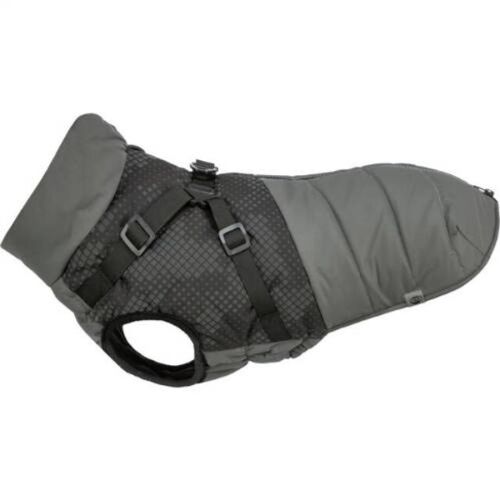 Trixie Coat Pontis with Harness - kabát hámmal (szürke, vízlepergető) kutyák részére (S) 36cm 146611690