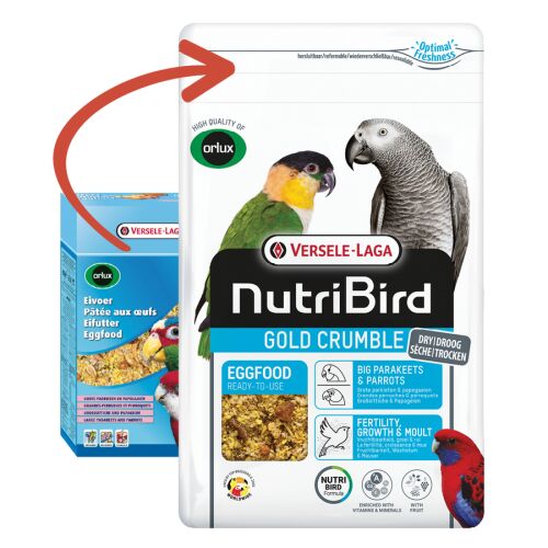 Versele-laga PR. NutriBird Gold Crumble Big Parakeets 800g