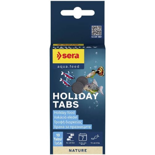 Sera Holiday - tablettás táplálék díszhalak részére (10db)