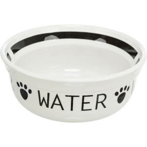 Trixie Replacement ceramic bowl "Water" - csere kerámia tál (fehér,fekete, WATER felirattal) 24642-es szetthez ( Ø20cm) 146611872 - Trixie