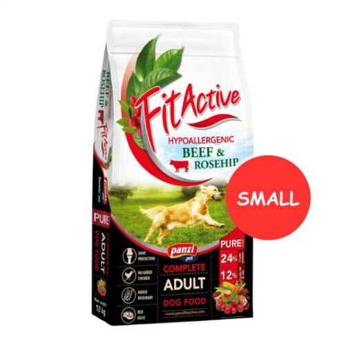 FitActive PURE 12kg Hypoallergenic BEEF&ROSEHIP (marha, csipkebogyó) - SMALL 147176545 - FitActive