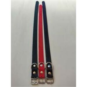 Nyakörv (bőr, varrás nélkül) kutyák részére (barna, fekete vagy piros színben) 3+mm/25mm/50cm