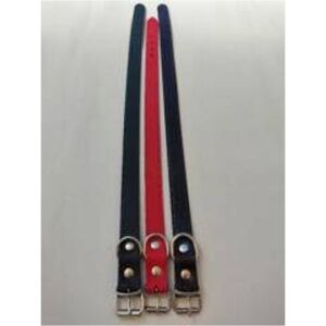 Nyakörv (bőr, varrás nélkül) kutyák részére (barna, fekete vagy piros színben) 3+mm/30mm/60cm