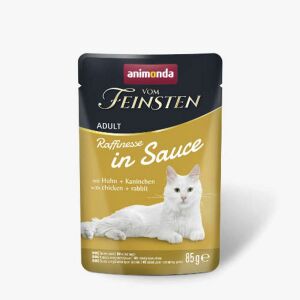 Animonda Vom Feinsten Adult (Raffinesse in Sauce) alutasakos csirke+nyúl - Felnőtt macskák részére (85g) 146612118 - Animonda