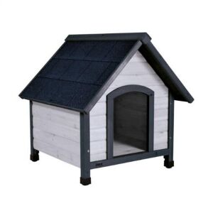 Trixie Natura Dog Kennel - kutyaház (szürke) sátortetős (M-L) 83x87x101cm 146612157 - Trixie