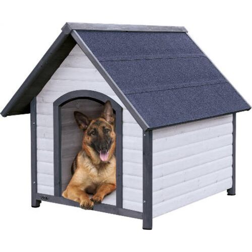 Trixie Natura Dog Kennel - kutyaház (szürke) sátortetős (L) 96x105x112cm 146612162