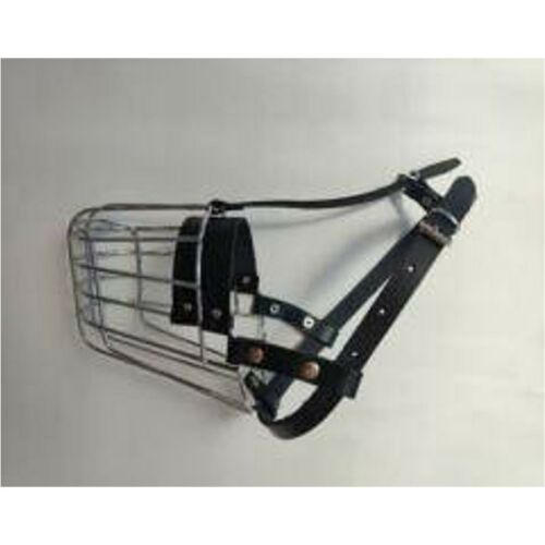 Szájkosár (fém, bőrszíjas) kutyák részére (méret:0) 4cm/6cm/18cm 146612219