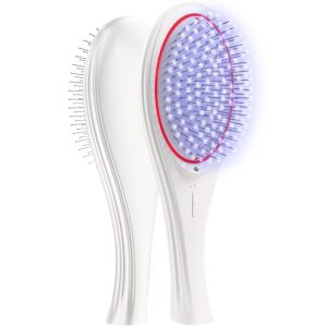 Okos elektromos hajkefe mikroáramokkal, negatív ionokkal és piros LED fénnyel, USB-n tölthető, fejbőr regenerálására és hajhullás csökkentésére, uniszex, minden hajtípusra