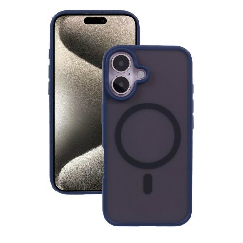 Magsafe Apple iPhone 17 Pro Max (6.9) TPU/PC tok (vezetéknélküli töltéshez) kék 146612787