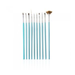 NEESS körömdíszítő ecsetkészlet (4069)  1 csomag – 10 darab 146613008 - Körömápolás