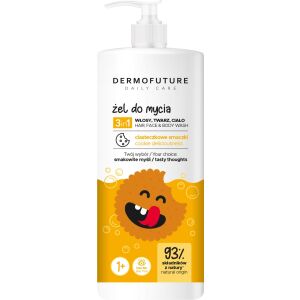 Dermofuture Daily Care Kids 3 az 1-ben gél arcra, testre és hajra, cookie ízű, 500 ml 146613009 - Baba Fürdetés & Ápolás
