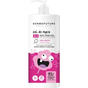 Dermofuture Daily Care Kids 3 az 1-ben gél arcra, testre és hajra Pamutcukor 500 ml 146613118 - Baba Fürdetés & Ápolás