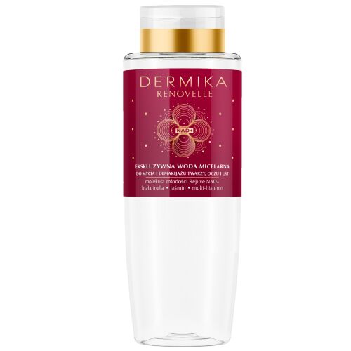 DERMIKA Renovelle Exclusive jázmin micellás víz az arc, a szem és az ajkak tisztításához és sminkeltávolításához 400 ml 146613155