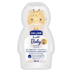On Line Le Petit Baby Gentle 3 az 1-ben gél arc-, test- és hajmosáshoz – az első naptól kezdve  350 ml 146613180 - Baba Fürdetés & Ápolás