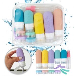 ECARLA Szilikon tárolóedény-készlet – palackok, utazóedények 14 az 1-ben KS143