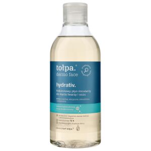 TOŁPA Dermo Face Hydrativ hialuronsav tartalmú micellás víz arc- és szemtisztításhoz 400 ml 146613240 - Smink lemosó