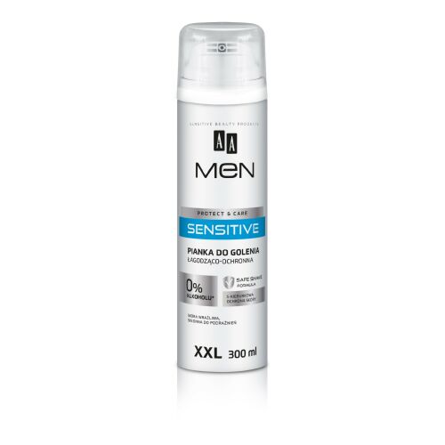 AA Men Sensitive Care nyugtató és védő borotvahab XXL 300 ml 146613255
