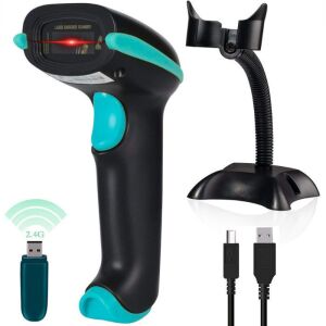 Tera T5100 2D Vezeték Nélküli Vonalkódolvasó Tartóval - Világoskék 146613271 - Vonalkód olvasó