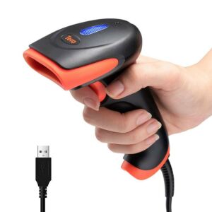 Tera 1861 1D CCD Vezetékes Vonalkódolvasó – USB Plug &amp; Play, Gyors és Precíz Szkenner Ütésálló Szilikon Burkolattal 146613343 - Vonalkód olvasó