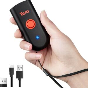 Tera Mini 1D 2D QR Vezeték Nélküli Vonalkódolvasó – Bluetooth, USB, 2.4G, Vízálló és Ütésálló Zseb Szkenner 146613382 - Vonalkód olvasó