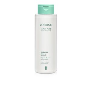 YOSKINE Japan Pure Rice Infusion Olaj alapú tisztító tej arcra és szemre 400 ml