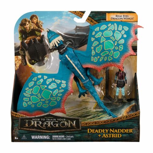 Dreamworks Dragons World of Berk - Így neveld a sárkányodat készlet 2 figura Viking és Sárkány válogatás, Astrid és Halálos Nadder, Többszínű, 4 éves kortól 146614099