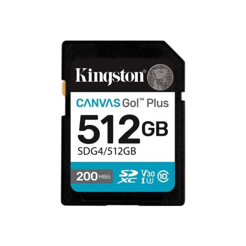 KINGSTON 512GB SDXC Canvas Go Plus Gen4 146614315