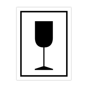 Információs címke, papír Törékeny óvatosan kezelendő 7,5cmx10cm 300db/tekercs 146614765 - Irodaszer