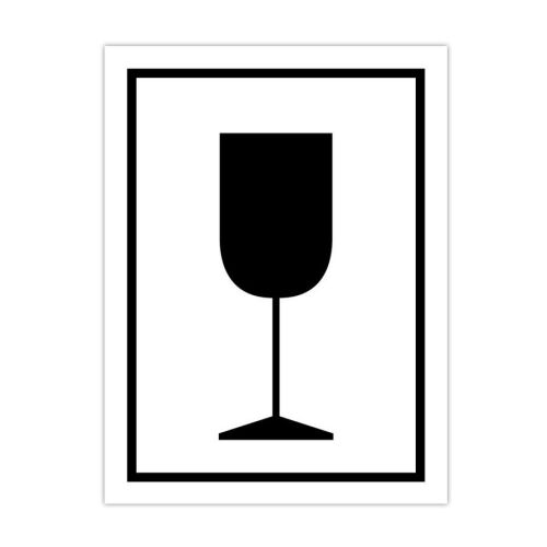 Információs címke, papír Törékeny óvatosan kezelendő 7,5cmx10cm 300db/tekercs 146614765